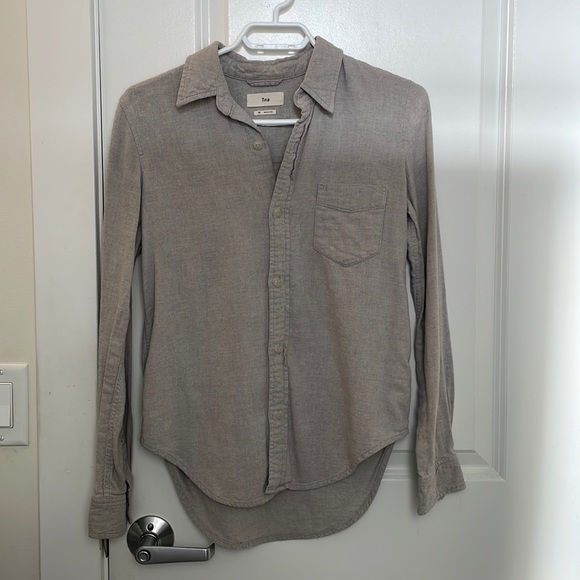 TNA Tops - TNA Button Down Gray Shirt XS - Good condition.